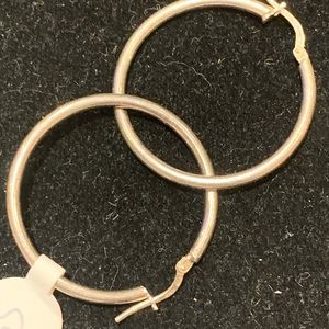 STERLING SILVER HOOPS